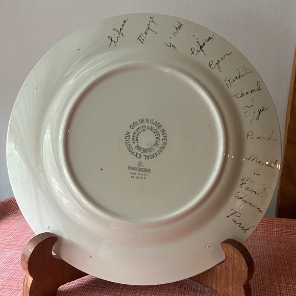 1939 World’s Fair Golden Gate Int’l Exposition Plate Homer Laughlin Art Deco - Picture 10 of 16